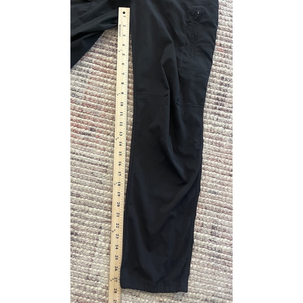 Athleta Pants Women Black Size 6 Mid Rise Trekkie Utility Cargo Straight Leg - Picture 4 of 6